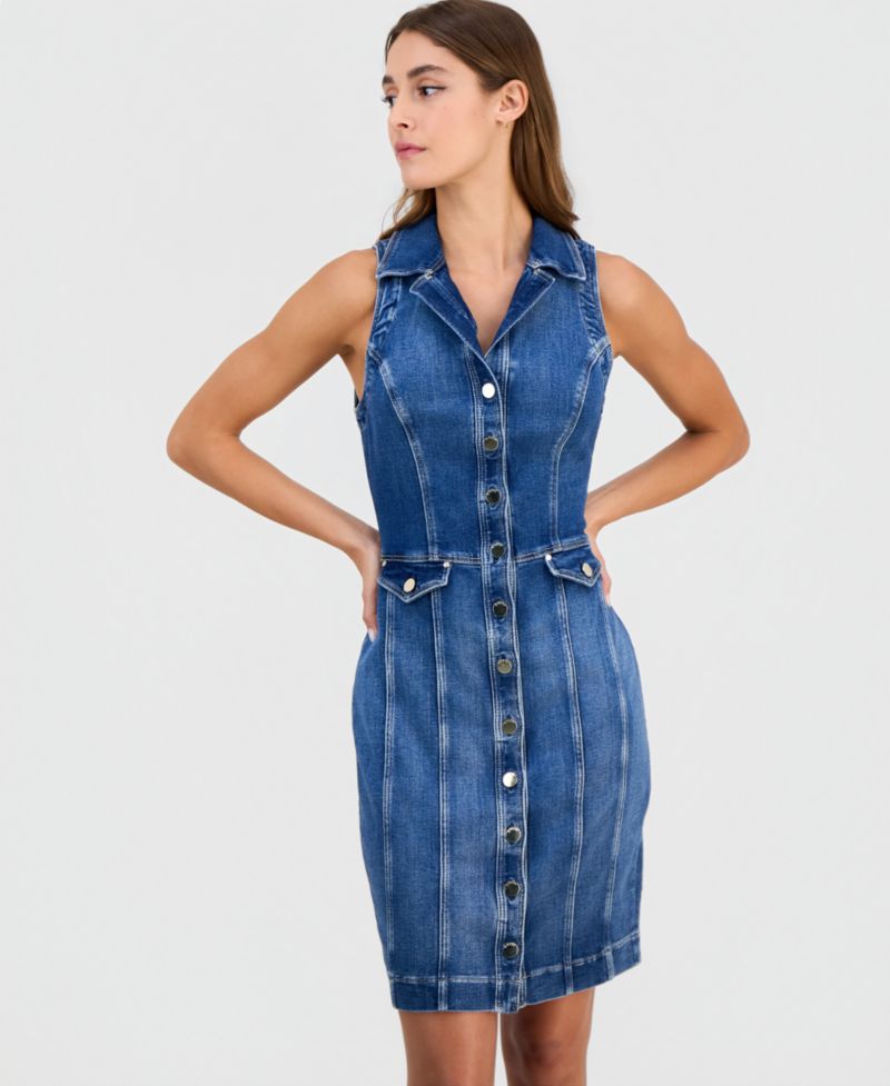 Women's Destiny Denim Button Front Dress