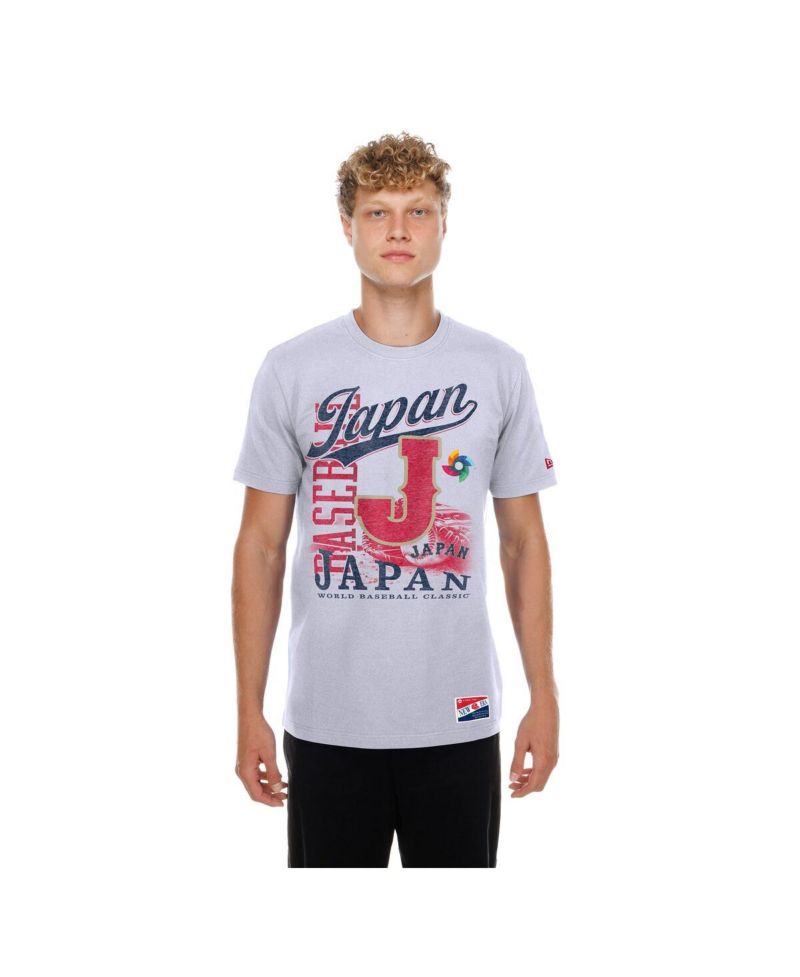 Men's White Japan Baseball 2026 World Baseball Classic Oversized Throwback Distressed T-Shirt