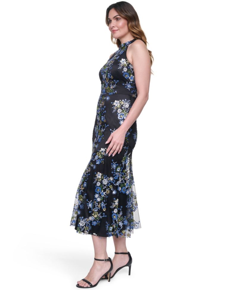 Women's Sleeveless Mock Neck Dress