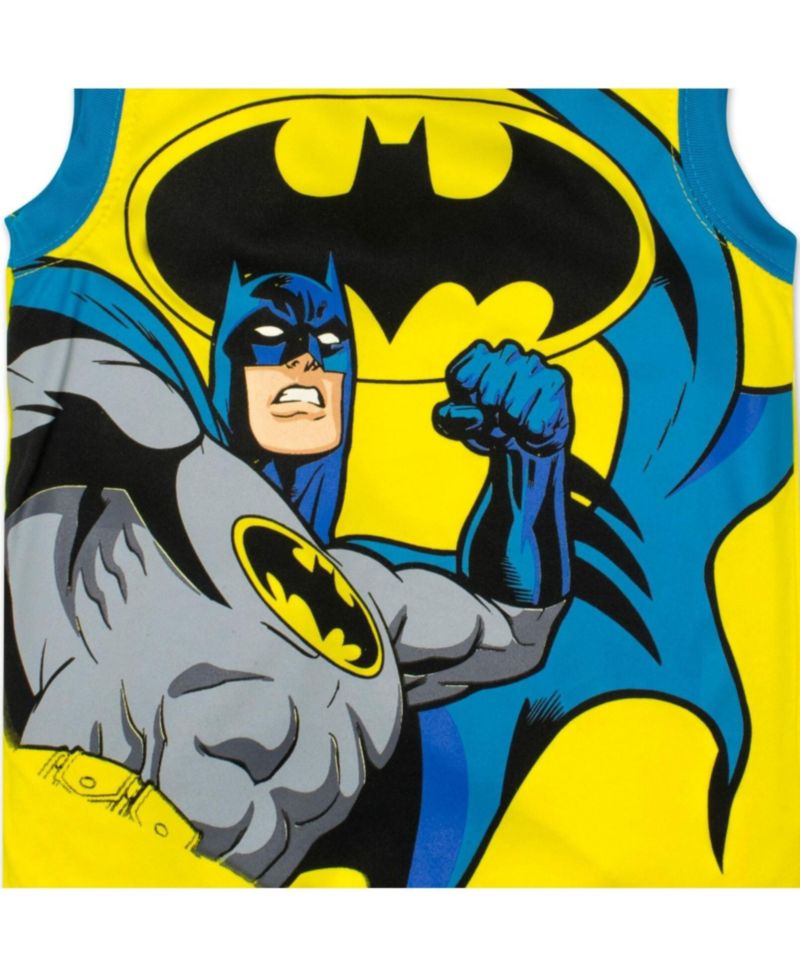 Big Boys (4-8) Athletic Tank, Batman T-Shirt and Shorts Set