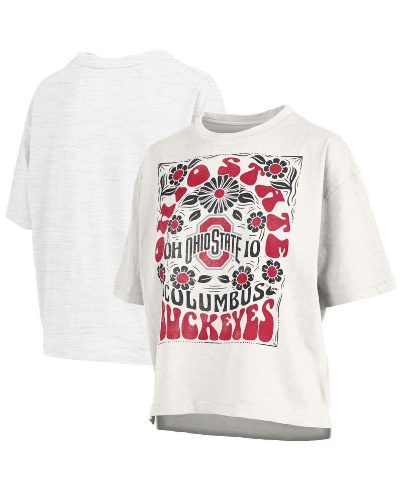 Women's White Ohio State Buckeyes Harmony Oversized T-Shirt