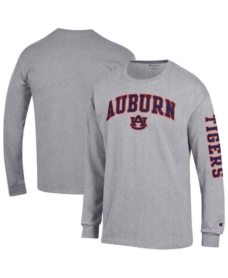 Men's Orange Auburn Tigers Arch Over Logo 2-Hit Long Sleeve T-Shirt