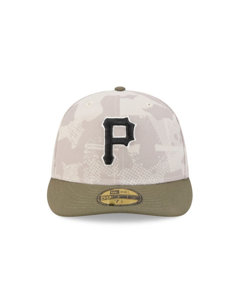 Men's Light Beige/Olive Pittsburgh Pirates 2025 Armed Forces Day 59FIFTY Fitted Hat