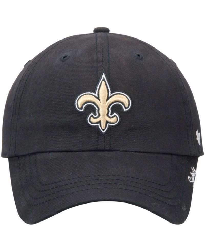 Women's Black New Orleans Saints Miata Clean Up Adjustable Hat