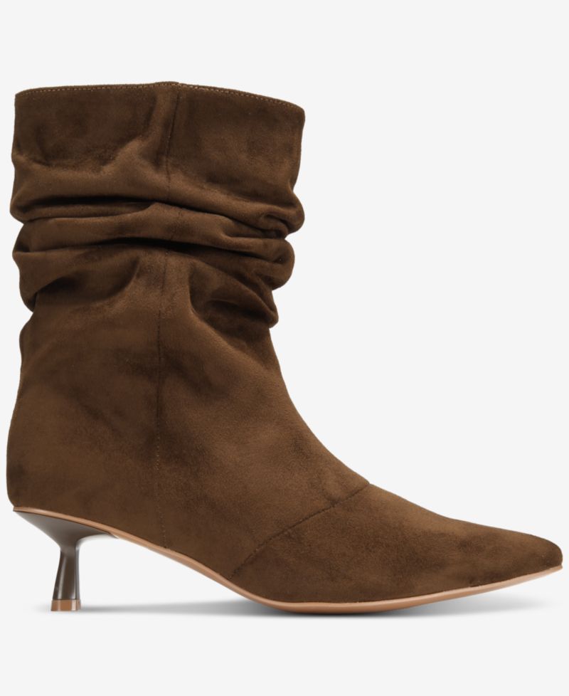 Women's Nyla Slouch Heeled Dress Booties - Extended Sizes Available
