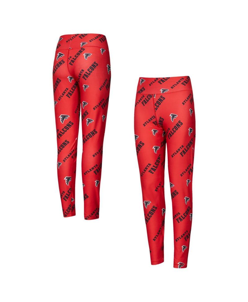 Women's Red Atlanta Falcons Breakthrough Allover Print Knit Sleep Leggings