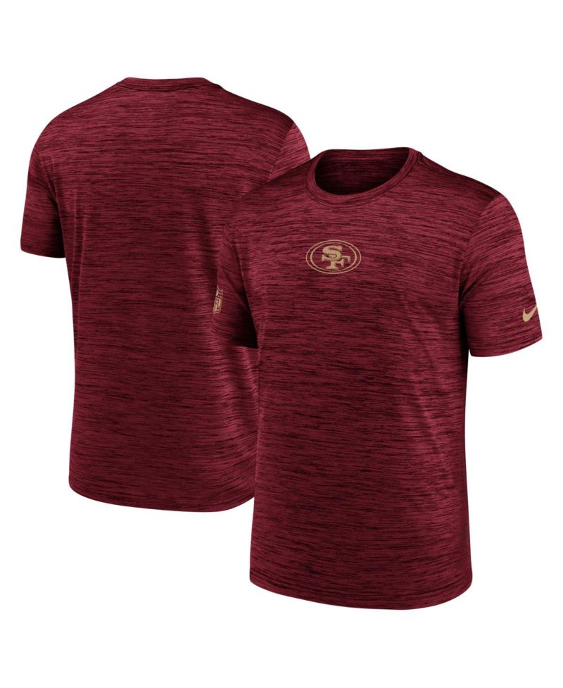 Men's Scarlet San Francisco 49ers Big & Tall Sideline Velocity Performance T-Shirt