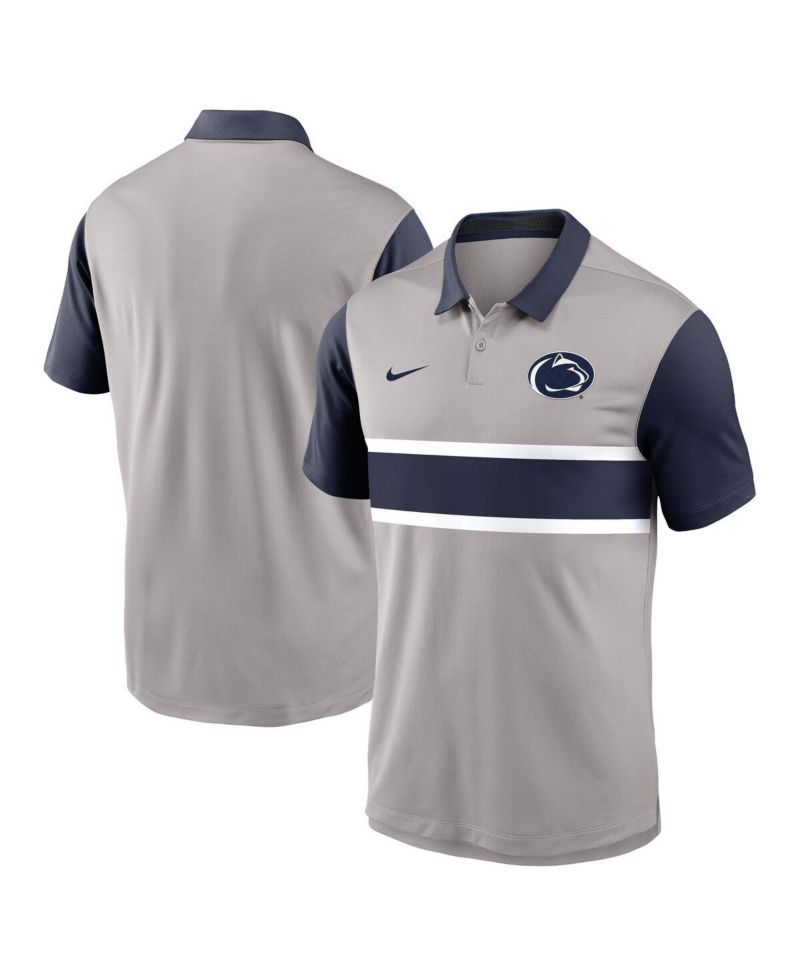 Men's Gray/Navy Penn State Nittany Lions Vapor Performance Polo Shirt
