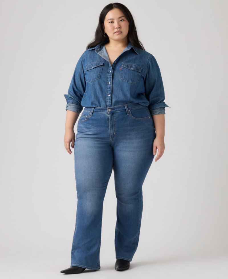Trendy Plus Size 725 High-Rise Bootcut Jeans