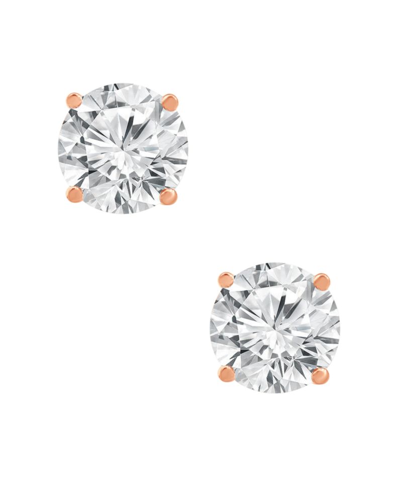 Certified Lab Grown Diamond Stud Earrings (3 ct. t.w.) in 14k White, Yellow or Rose Gold