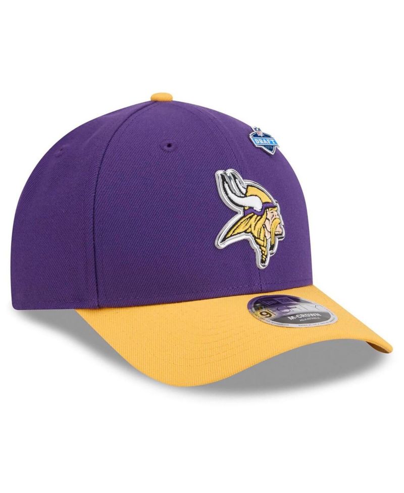 Men's Purple/Gold Minnesota Vikings 2026 NFL Draft 9FORTY M-Crown Adjustable Hat