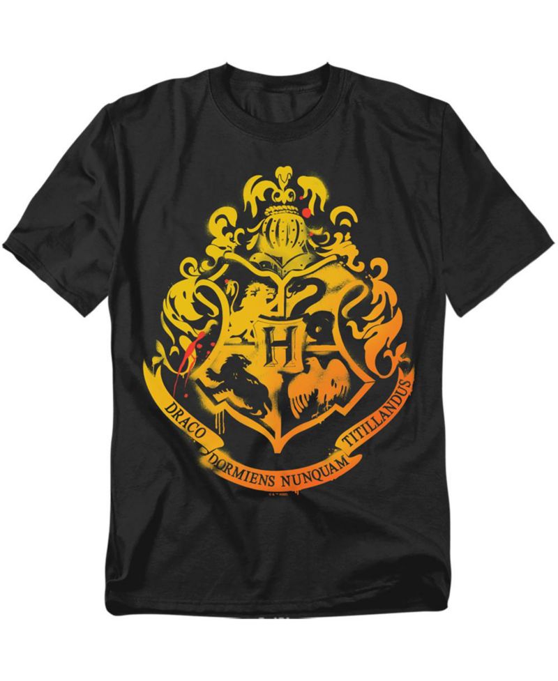 Men's Hogwarts Stencil T Shirt