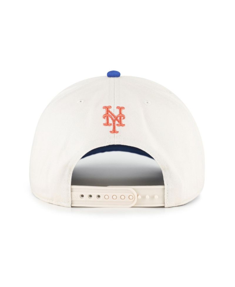 Men's and Women's '47 Natural/Royal New York Mets Rope Script Hitch Adjustable Hat