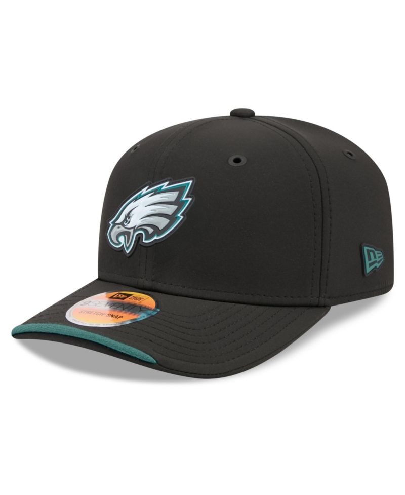 Men's Black Philadelphia Eagles 2026 Sideline 9SEVENTY Adjustable Hat