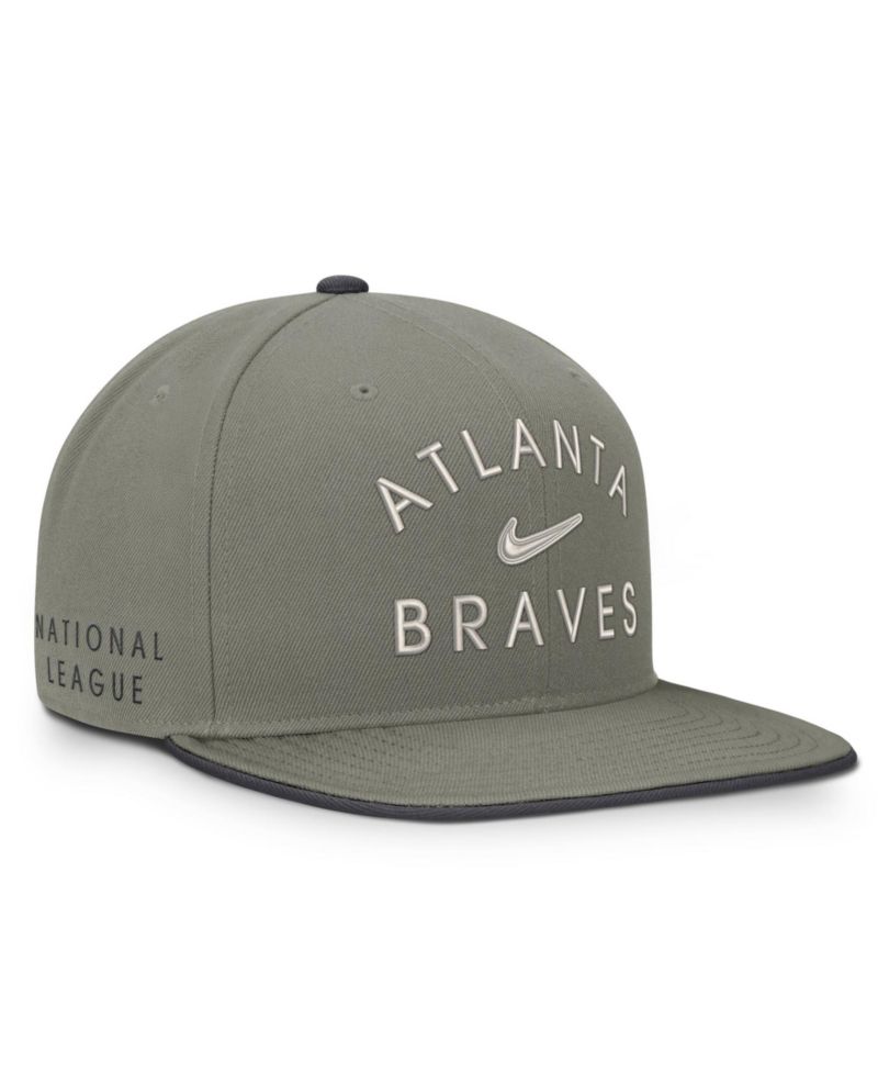 Men's Olive Atlanta Braves Pro Dri-FIT snapback Hat