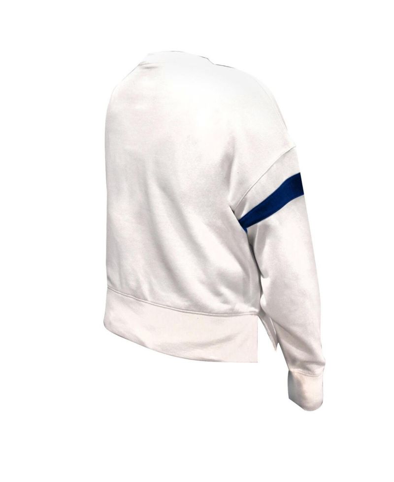 Women's White Dallas Cowboys Plus Size Fleece Pullover Sweatshirt