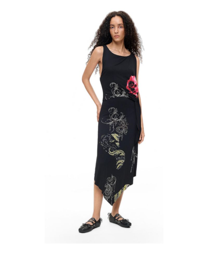 Women's Asymmetric Midi Dress