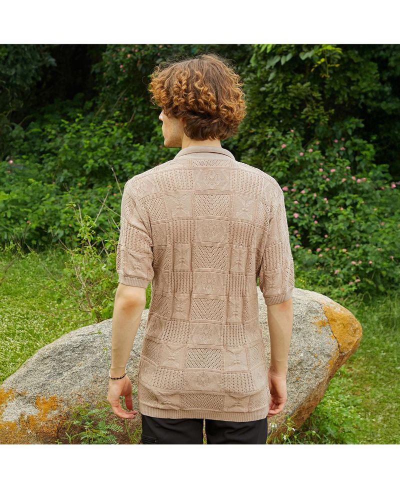 Men's Patch-Knit Shirt