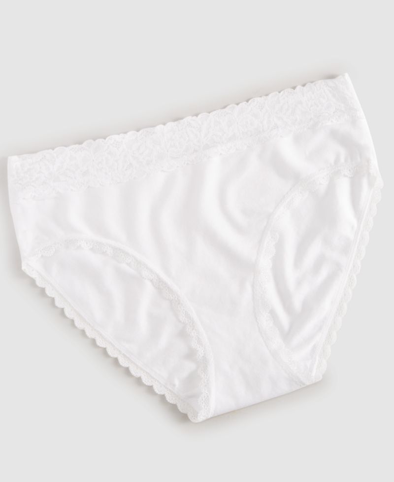 Women's Cotton Blend Lace-Trim Hipster Underwear