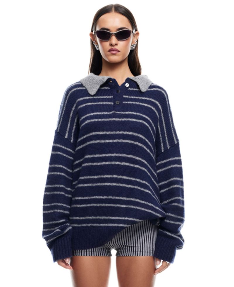 Women's Knit Button-Front Sweater
