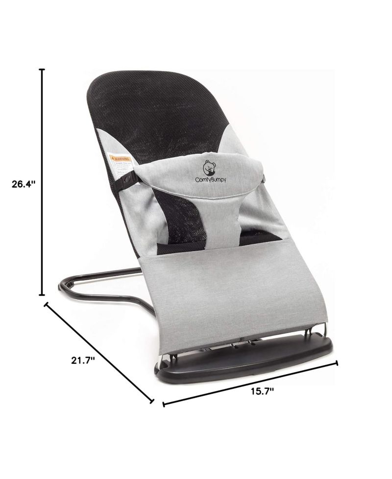 Kids Portable 2 in 1 Bouncer – Versatile Bouncer Chair Bouncer with Ergonomic Support to Use, Oatmeal