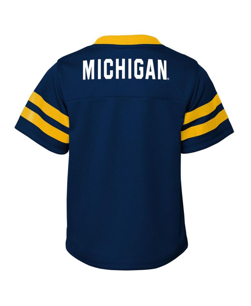 Big Boys and Girls 2-Piece Navy Michigan Wolverines Red Zone Two-Piece Top and Pants Set