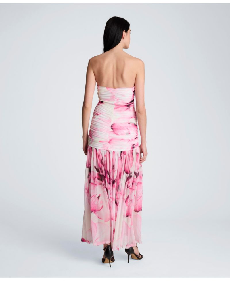 Women's Strapless Sleeveless Maxi Dress