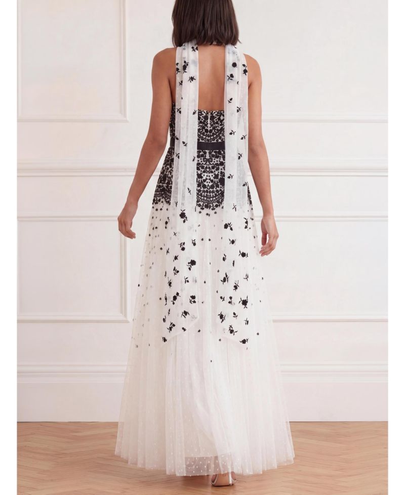 Women's Strapless Lace Ball Gown
