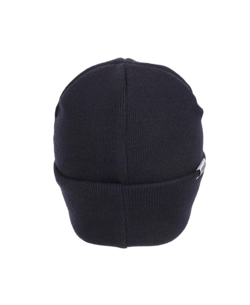 Men's WSQK Embroidery Navy Acrylic Yarn Standard Cuff Beanie