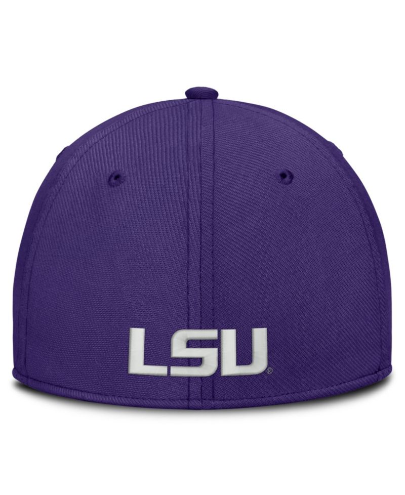Men's Purple LSU Tigers Rise On-Field Swoosh Flex Dri-FIT Flex Hat