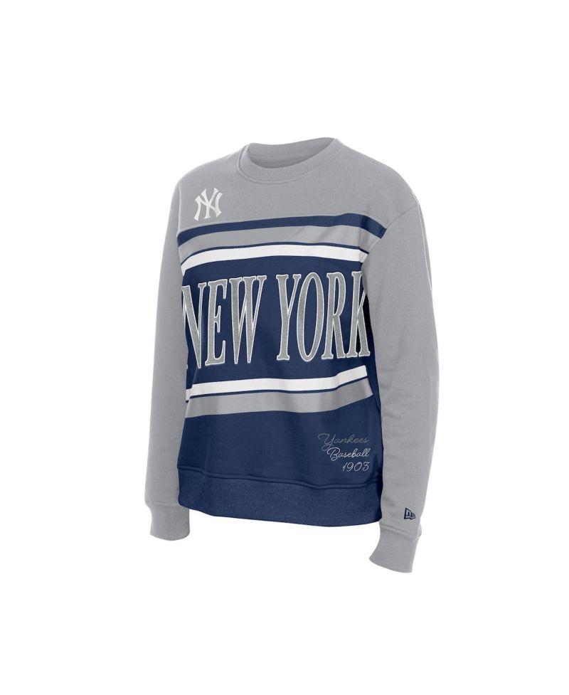 Women's Navy/Gray New York Yankees Gameday Fleece Sweatshirt