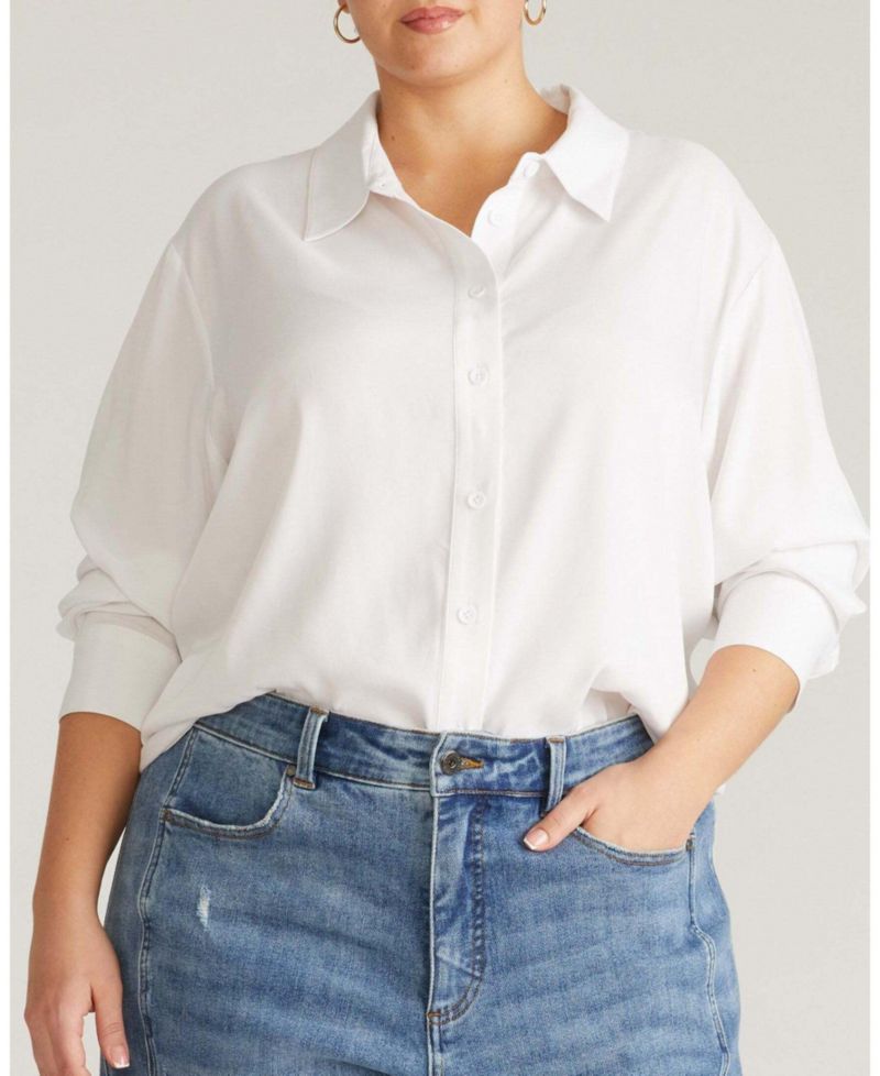Plus Size Cooling Stretch Cupro Artist Shirt