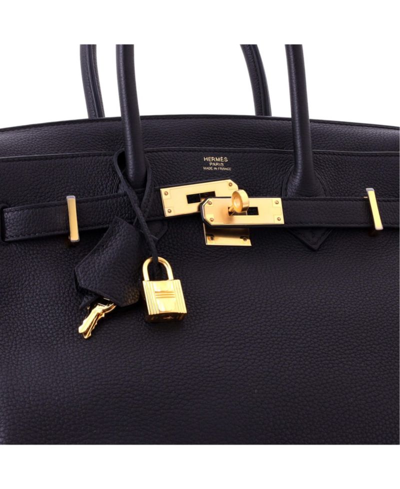 Birkin 30 Handbag Black Togo with Rose Gold Hardware