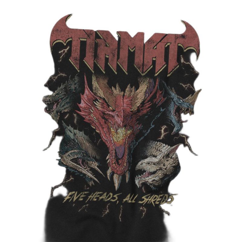 Men's Dungeons And Dragons Tiamat 5 Heads Dragon T-Shirt