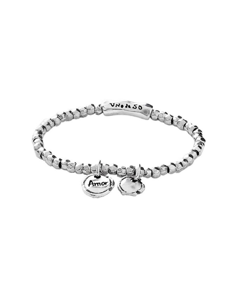 Sealed Love Sterling Silver Metal Bracelet