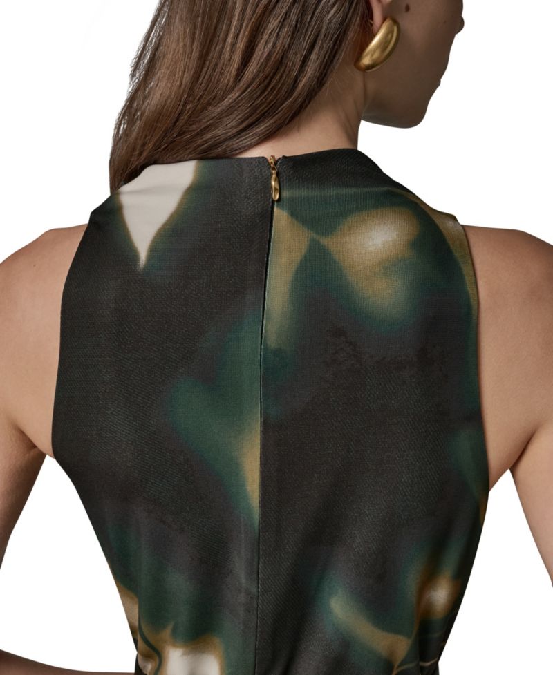 Women's Jersey Print Sleeveless Dress