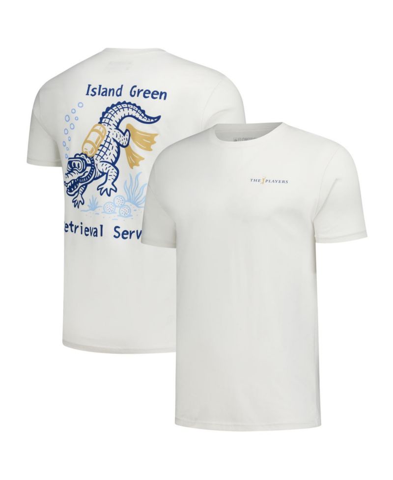 Men's and Women's Cream THE PLAYERS 17th Hole Retrieval Service T-Shirt