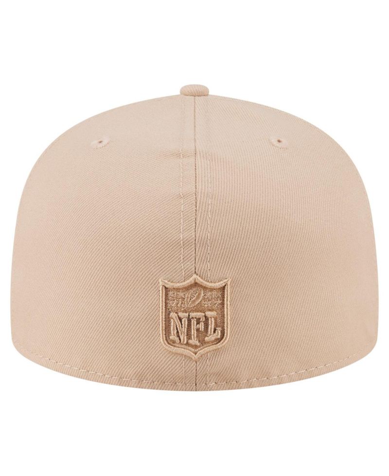 Men's Light Beige Philadelphia Eagles Color Pack A-Frame 59FIFTY Fitted Hat