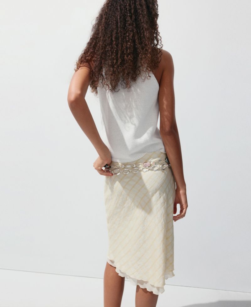 Women's Draped Neck Knitted Top