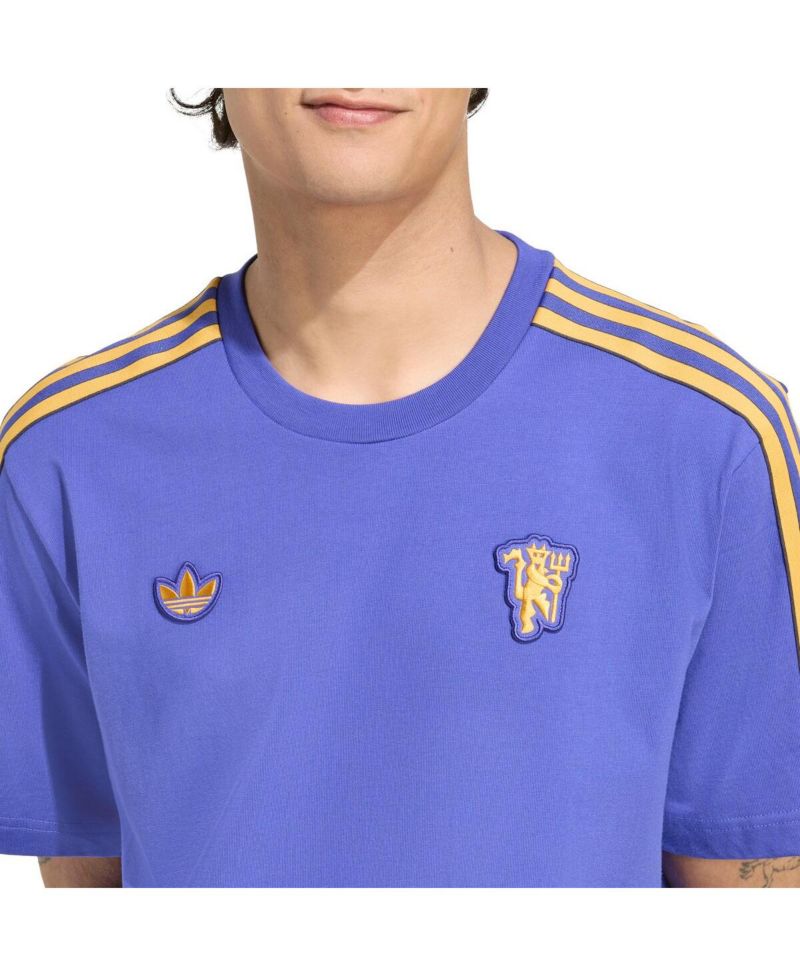 Men's Purple Manchester United Terrace Icons T-Shirt