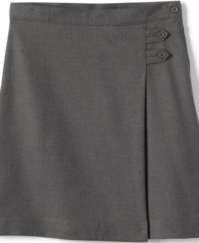 Men's School Uniform Girls Child Plus Solid A-line Skirt Below the Knee