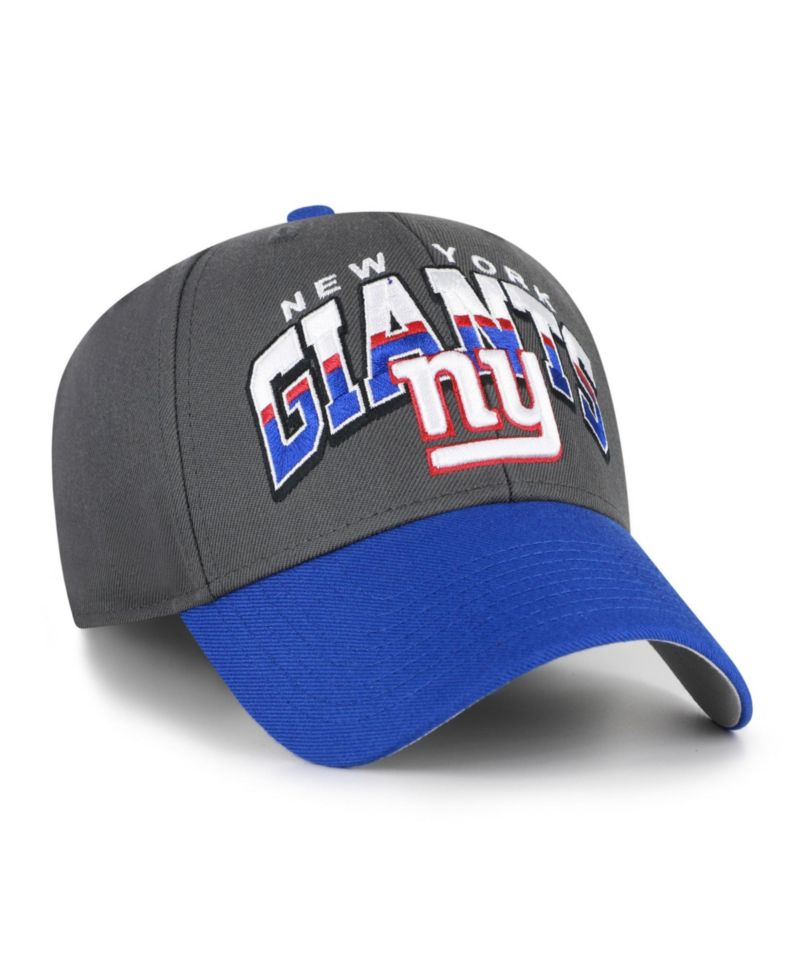 Men's Charcoal New York Giants Split Block MVP Adjustable Hat