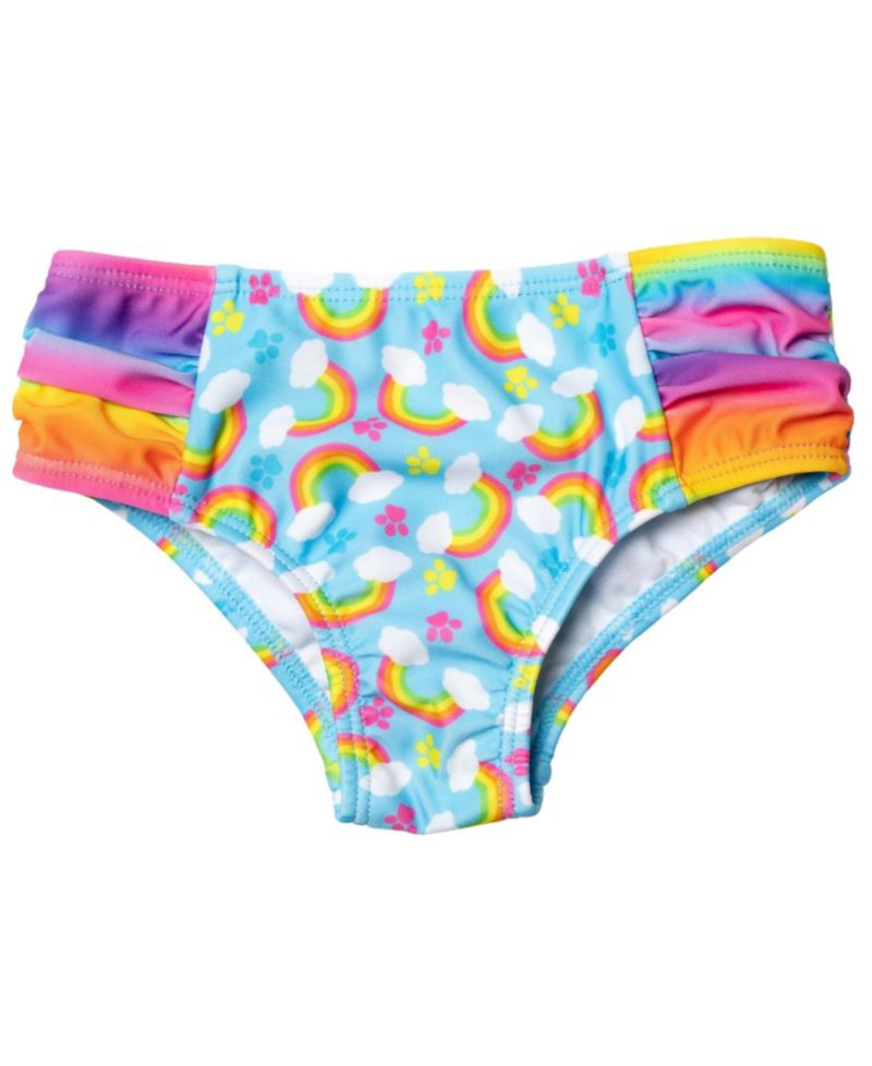Toddler Girls One Piece Bathing Suit Rash Guard Tankini Top Bikini Bottom and Skort 5 Swimsuit Set