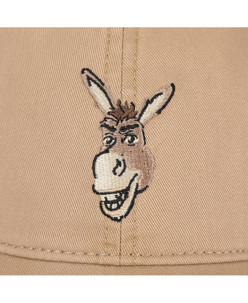 Men's Embroidered Donkey Face Tan Unstructured Baseball Cap