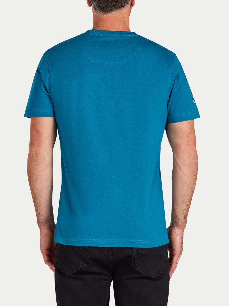 Men's Stitch Embroidery Bull T-Shirt