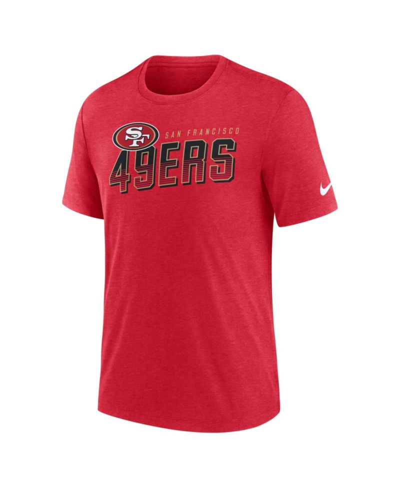 Men's San Francisco 49ers Believe The Game Tri-Blend Crewneck T-Shirt