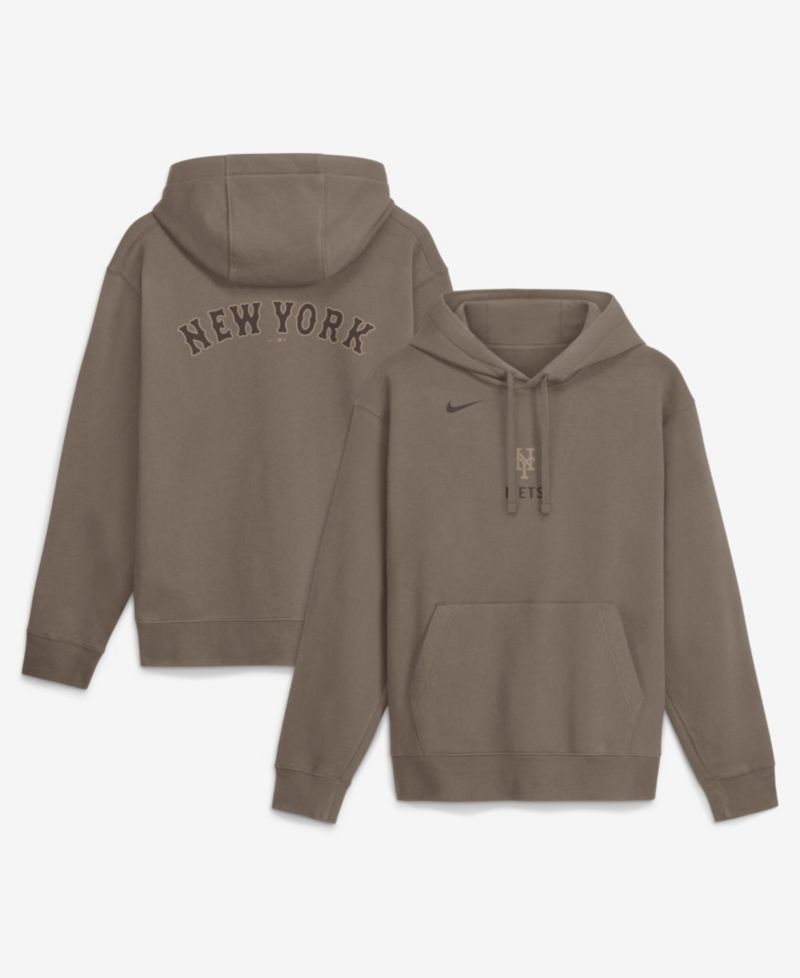 Men's Brown New York Mets Fashion Club Pullover Hoodie