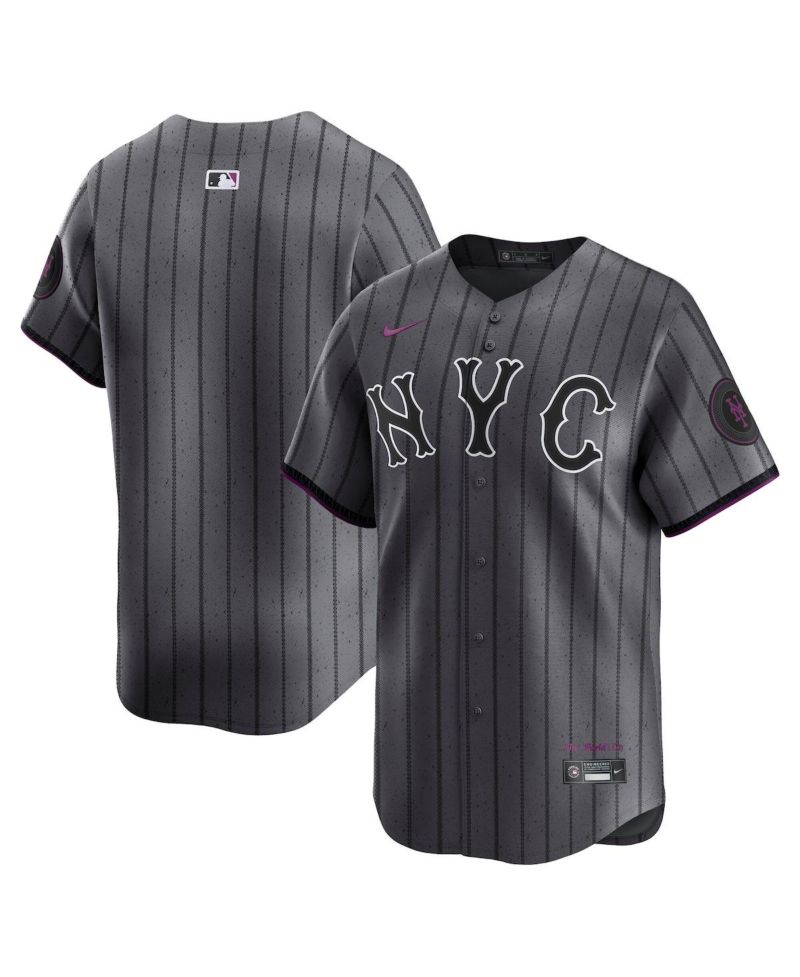 Men's Gray New York Mets City Connect Limited Jersey