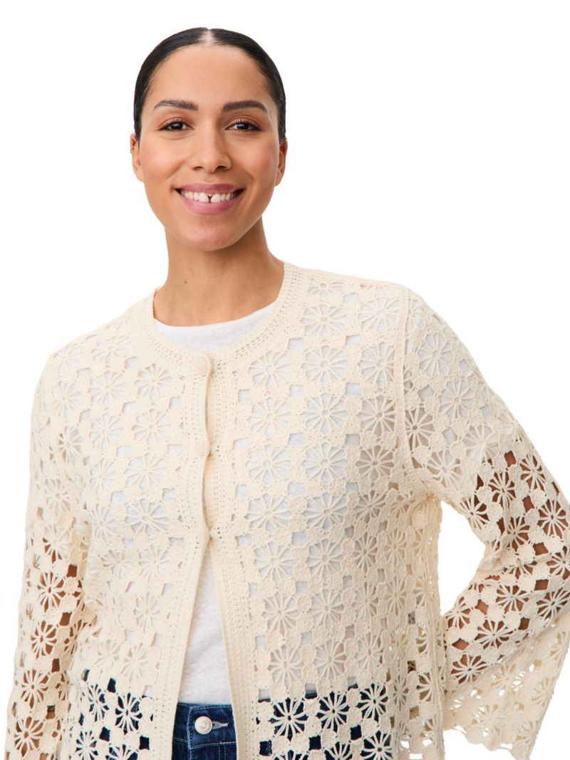Women's Malittalis Crochet Floral Cardigan