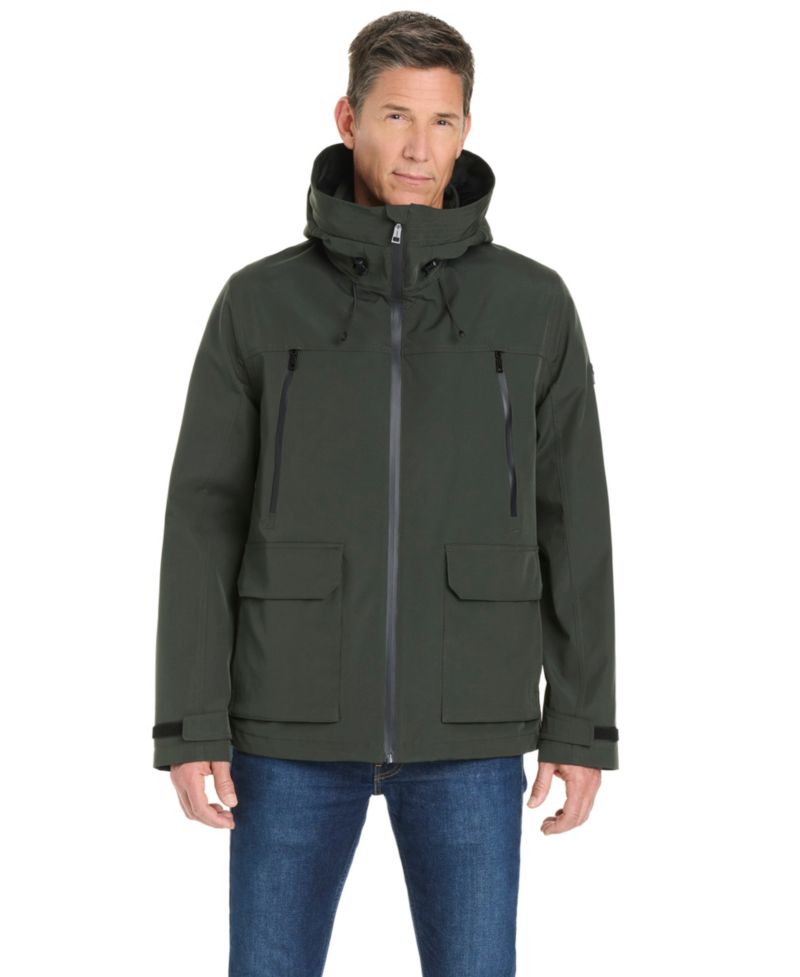 Men's Short Rain Parka Jacket